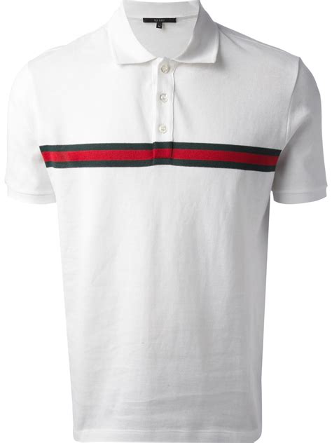 white gucci shirt polo|Gucci lace polo shirt.